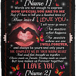 love blanket, White, Cozy Plush Fleece Blanket - 50x60