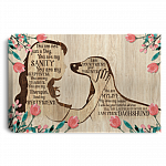 Dachshund Girl Dog You Are Not Just A Dog You Are My Sanity Framed Canvas Prints - Unframed Poster, White, 0.75'' Framed Canvas