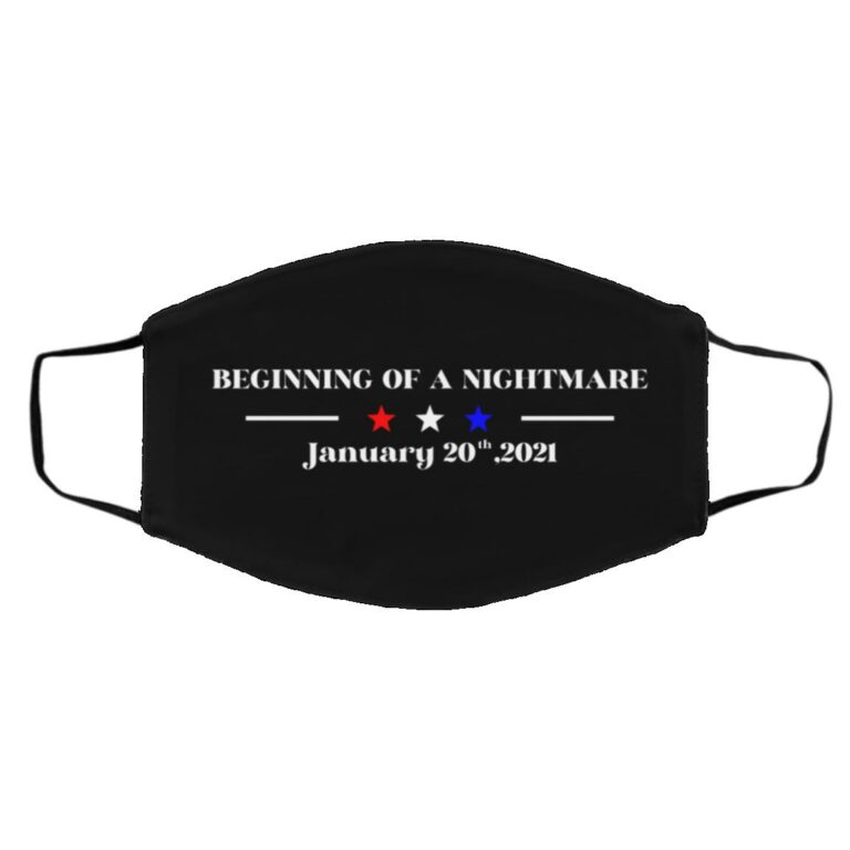 Beginning Mask, Black, Cloth Face Cover – Medium/Large