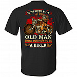 Move Over Boys Let This Old Man, Black, Unisex T-Shirt