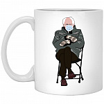 2021 Bernie Sanders Ceramic Coffee Mug, White, 11 oz. White Mug