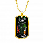 Irish By Blood American By Birth Patriot By Choice St Patrick's Day Luxury Dog Tag Pendant Necklace - Dog Tag (Gold Plated) Irish By Blood American By Birth Patriot By Choice St Patrick's Day Luxury Dog Tag Pendant Necklace - Dog Tag (Gold Plated)