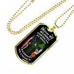 Irish By Blood American By Birth Patriot By Choice St Patrick's Day Luxury Dog Tag Pendant Necklace - Dog Tag (Gold Plated) Irish By Blood American By Birth Patriot By Choice St Patrick's Day Luxury Dog Tag Pendant Necklace - Dog Tag (Gold Plated)