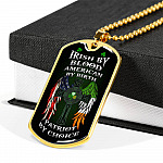 Irish By Blood American By Birth Patriot By Choice St Patrick's Day Luxury Dog Tag Pendant Necklace - Dog Tag (Gold Plated) Irish By Blood American By Birth Patriot By Choice St Patrick's Day Luxury Dog Tag Pendant Necklace - Dog Tag (Gold Plated)