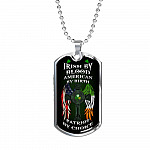 Irish By Blood American By Birth Patriot By Choice St Patrick's Day Luxury Dog Tag Pendant Necklace - Dog Tag (Silver) Irish By Blood American By Birth Patriot By Choice St Patrick's Day Luxury Dog Tag Pendant Necklace - Dog Tag (Silver)