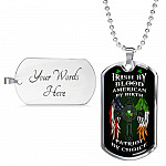 Irish By Blood American By Birth Patriot By Choice St Patrick's Day Luxury Dog Tag Pendant Necklace - Dog Tag (Silver) Irish By Blood American By Birth Patriot By Choice St Patrick's Day Luxury Dog Tag Pendant Necklace - Dog Tag (Silver)