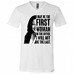 Kamala Harris I May Be The First WomanV-neck, White, V-Neck T-Shirt