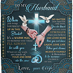 To My Husband When You Wrap Blanket, White, Cozy Plush Fleece Blanket - 50x60 To My Husband When You Wrap Blanket, White, Cozy Plush Fleece Blanket - 50x60