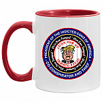 Anti Trump Lock, White/Red, 11 oz. Accent Mug Anti Trump Lock, White/Red, 11 oz. Accent Mug