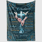 2VT. To My Husband When You Wrap Yourself blanket mockup2