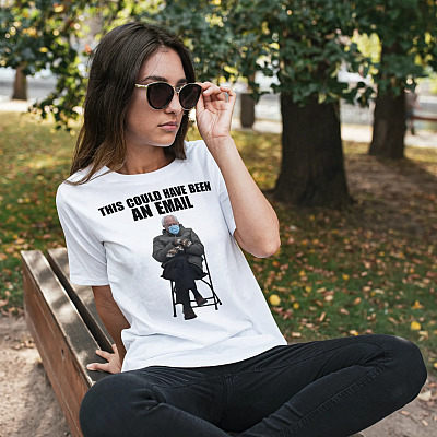 Alternative view of Bernie Sanders In Mittens This Could Have Been An Email T-shirt - Bernie Sanders Chairman Memes 2021 Shirt