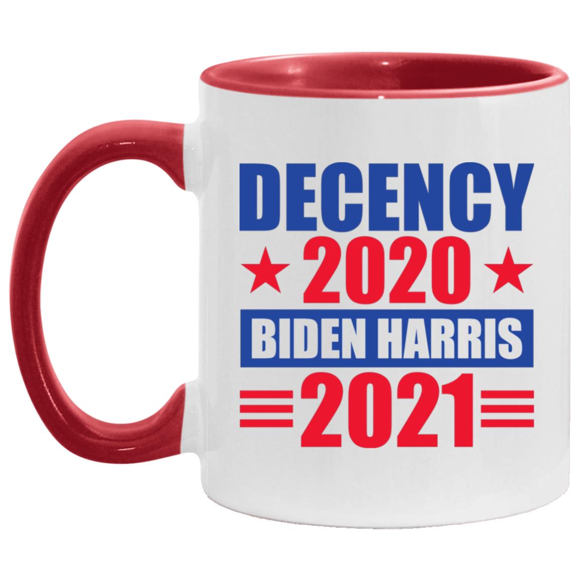 36TR. DECENCY, White/Red, 11 oz. Accent Mug