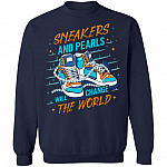 Kamala Harris Chucks, Navy, Sweatshirt