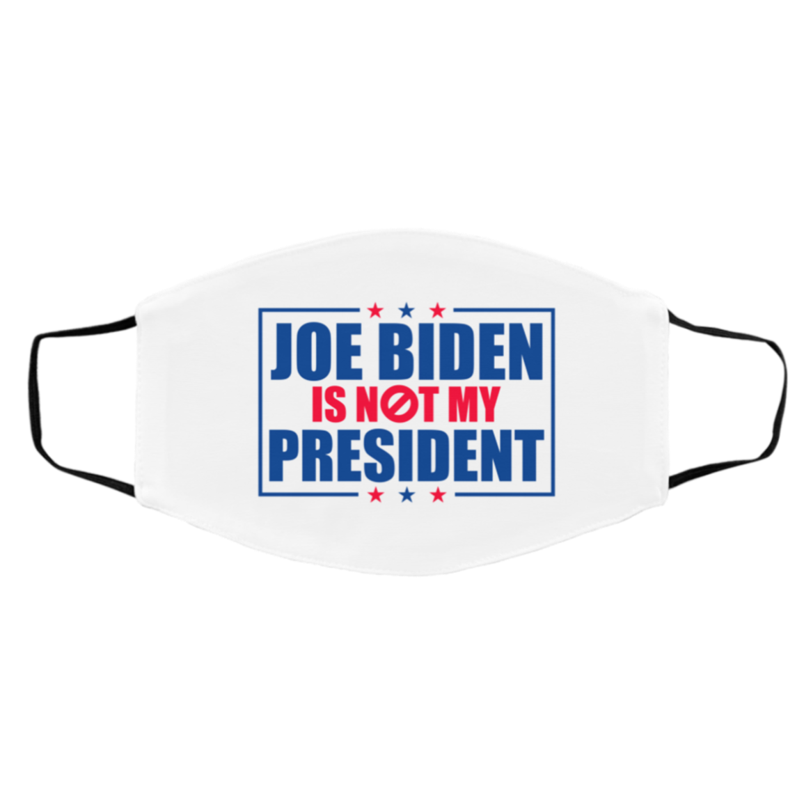 Joe Biden Is Not My President Washable Reusable Custom Printed Cloth Face Mask Cover, White, Cloth Face Cover – Medium/Large Joe Biden Is Not My President Washable Reusable Custom Printed Cloth Face Mask Cover, White, Cloth Face Cover – Medium/Large