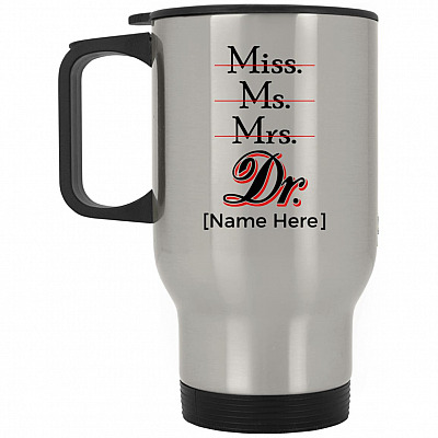 14 oz. Silver Travel Mug