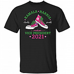 Kamala Harris Chucks Madam Vice President Pearls T-Shirt, Black, Unisex T-Shirt
