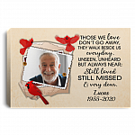 Personalized Photo Memorial Those We Love Don't Go Away They Walk Beside Us Framed Canvas - Unframed Poster, White, 0.75'' Framed Canvas Personalized Photo Memorial Those We Love Don't Go Away They Walk Beside Us Framed Canvas - Unframed Poster, White, 0.75'' Framed Canvas
