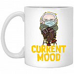 Bernie Sanders Current Mood, White, 11 oz. White Mug