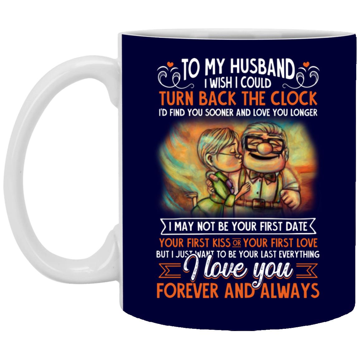 To My Husband Mug, Navy, 11 oz. White Mug To My Husband Mug, Navy, 11 oz. White Mug