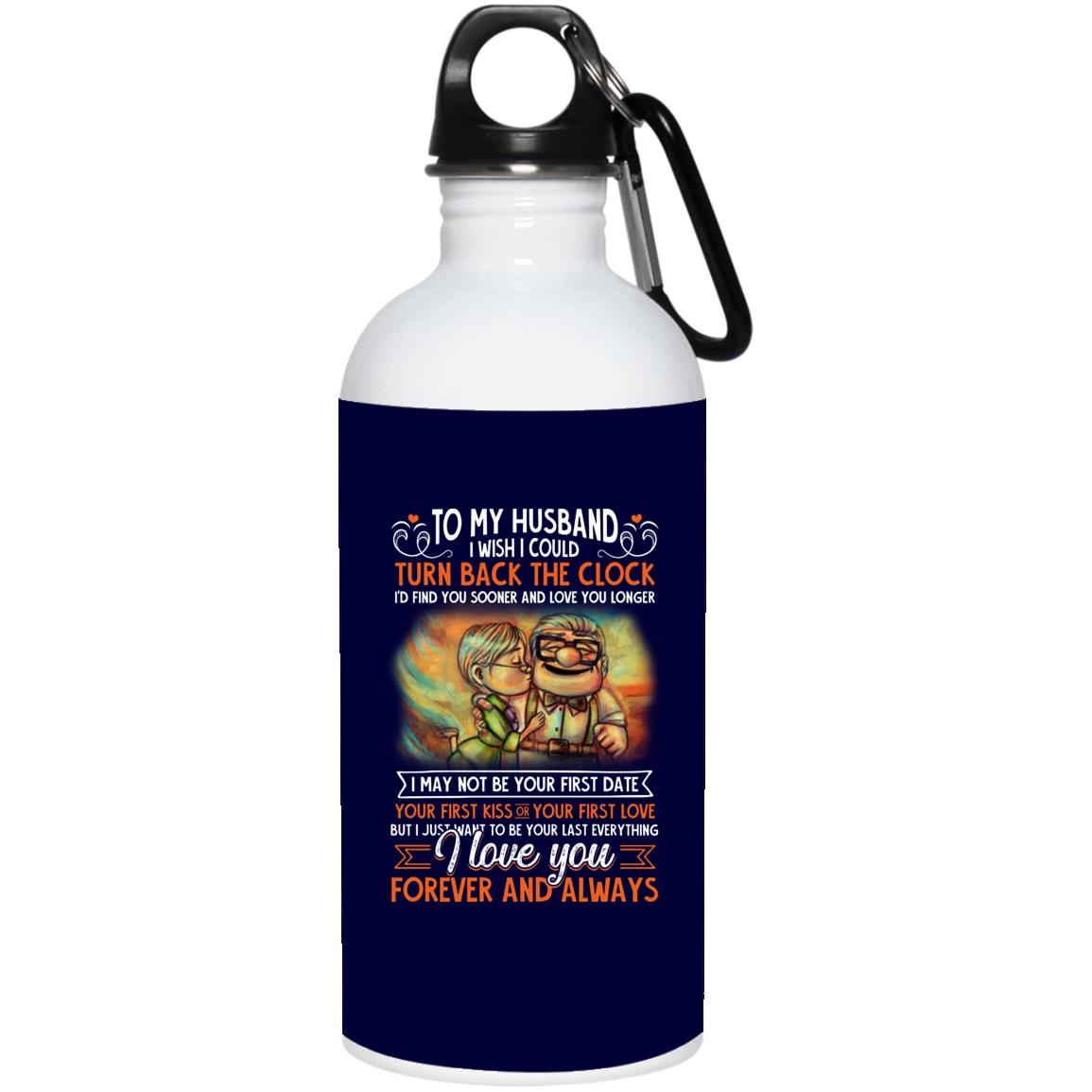 To My Husband Mug, Navy, 20 oz. Stainless Water Bottle To My Husband Mug, Navy, 20 oz. Stainless Water Bottle