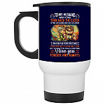 To My Husband Mug, Navy, 14 oz. White Travel Mug To My Husband Mug, Navy, 14 oz. White Travel Mug