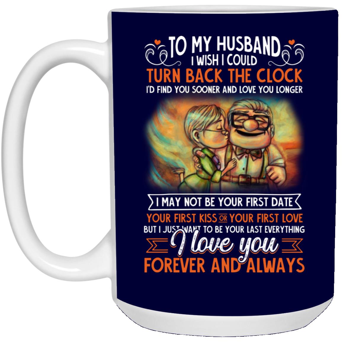 To My Husband Mug, Navy, 15 oz. White Mug To My Husband Mug, Navy, 15 oz. White Mug