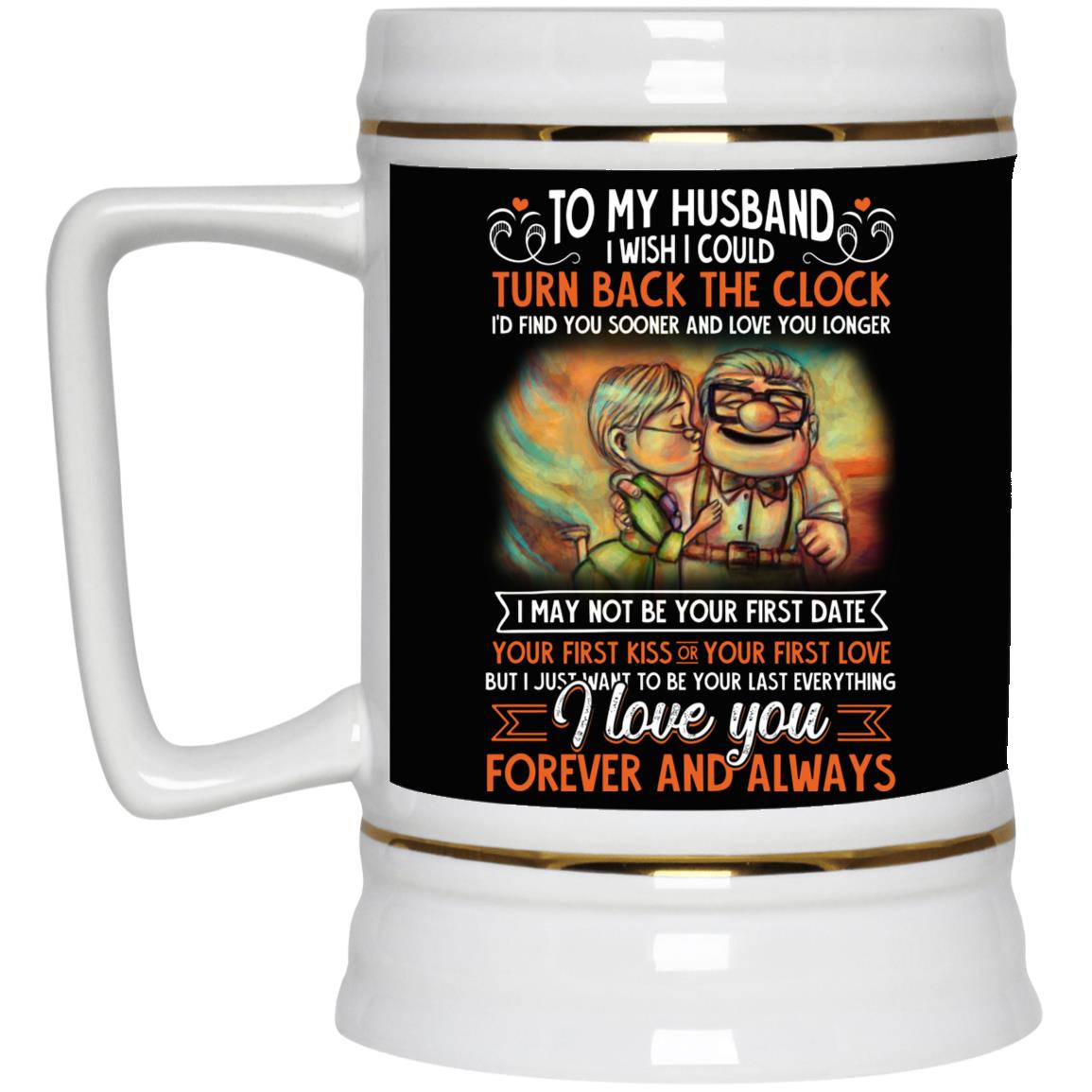 To My Husband Mug, Black, 22 oz. Beer Stein To My Husband Mug, Black, 22 oz. Beer Stein