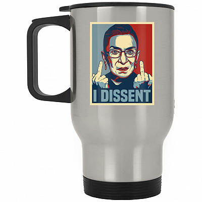 14 oz. Silver Travel Mug
