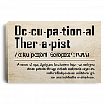 Occupational Therapist  Mender of Hope Dignity Definition Gift Framed Canvas - Unframed Poster, White, 0.75'' Framed Canvas Occupational Therapist Mender of Hope Dignity Definition Gift Framed Canvas - Unframed Poster, White, 0.75'' Framed Canvas