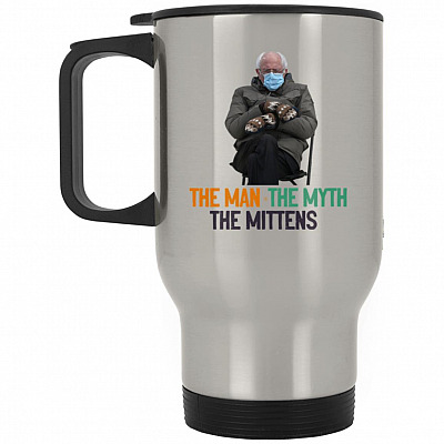 14 oz. Silver Travel Mug