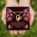 Happy 30th Birthday Forever Love Pendant Necklace