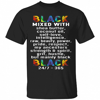black shirt, Black, Unisex T-Shirt