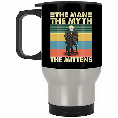 14 oz. Silver Travel Mug