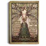 Personalized To My Wife You Are My Rock My Number One LGBT Pride Lesbian Couple Canvas Prints - Unframed Poster, White, 0.75'' Framed Canvas