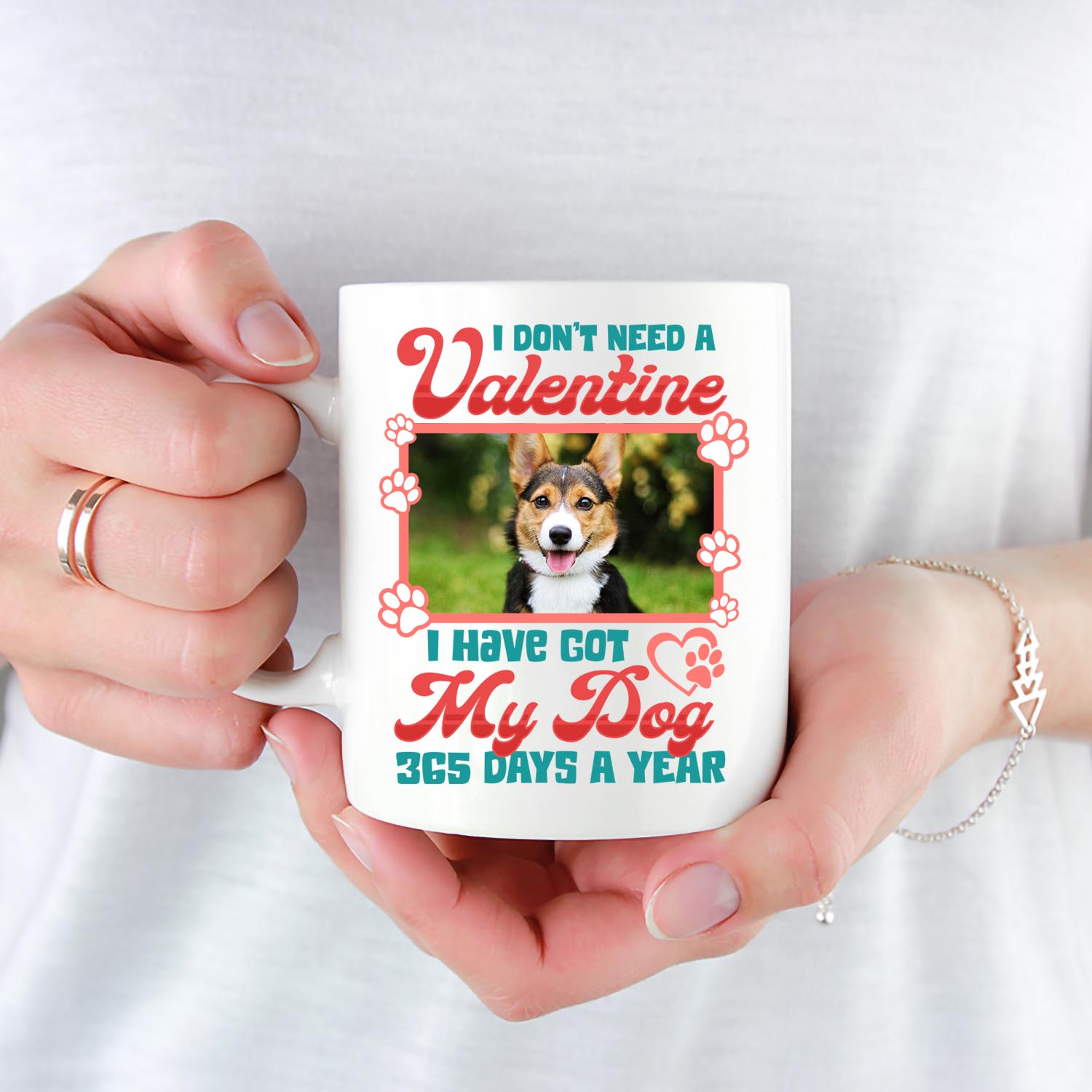 7VT. UU TIEN My Dog I Don't Need A Valentine mug mk2