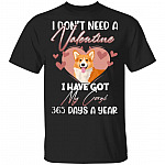 My Corgi 365 Days A Year, Black, Unisex T-Shirt