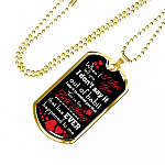 When I Tell You I Love You I Don't Say It Out of Habit Dog Tag Pendant Necklace Valentine's Day Gifts for Him - Dog Tag (Gold Plated) When I Tell You I Love You I Don't Say It Out of Habit Dog Tag Pendant Necklace Valentine's Day Gifts for Him - Dog Tag (Gold Plated)