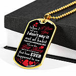 When I Tell You I Love You I Don't Say It Out of Habit Dog Tag Pendant Necklace Valentine's Day Gifts for Him - Dog Tag (Gold Plated) When I Tell You I Love You I Don't Say It Out of Habit Dog Tag Pendant Necklace Valentine's Day Gifts for Him - Dog Tag (Gold Plated)