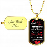 When I Tell You I Love You I Don't Say It Out of Habit Dog Tag Pendant Necklace Valentine's Day Gifts for Him - Dog Tag (Gold Plated) When I Tell You I Love You I Don't Say It Out of Habit Dog Tag Pendant Necklace Valentine's Day Gifts for Him - Dog Tag (Gold Plated)