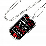 When I Tell You I Love You I Don't Say It Out of Habit Dog Tag Pendant Necklace Valentine's Day Gifts for Him - Dog Tag (Silver) When I Tell You I Love You I Don't Say It Out of Habit Dog Tag Pendant Necklace Valentine's Day Gifts for Him - Dog Tag (Silver)