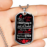 When I Tell You I Love You I Don't Say It Out of Habit Dog Tag Pendant Necklace Valentine's Day Gifts for Him - Dog Tag (Silver) When I Tell You I Love You I Don't Say It Out of Habit Dog Tag Pendant Necklace Valentine's Day Gifts for Him - Dog Tag (Silver)