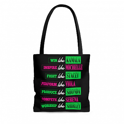 Kamala Harris   - Win Like Kamala Inspire Like Michelle Female Leader All Over Print Tote Bag