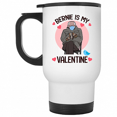 14 oz. White Travel Mug