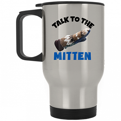 14 oz. Silver Travel Mug