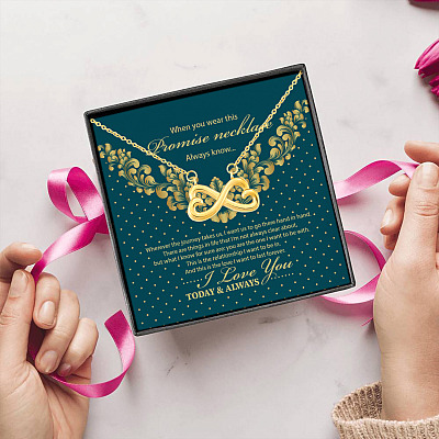 This Promise Necklace Always Know This Is The Love I Want To Last Forever Infinity Heart Pendant Necklace
