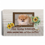 Personalized Photo This Home Is Filled With Kisses Wagging Tails Wet Noses And Love Framed Canvas - Unframed Poster, White, 0.75'' Framed Canvas Personalized Photo This Home Is Filled With Kisses Wagging Tails Wet Noses And Love Framed Canvas - Unframed Poster, White, 0.75'' Framed Canvas