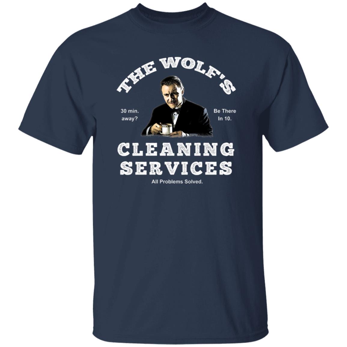 The Wo-lf's Cleaning, Navy, Unisex T-Shirt