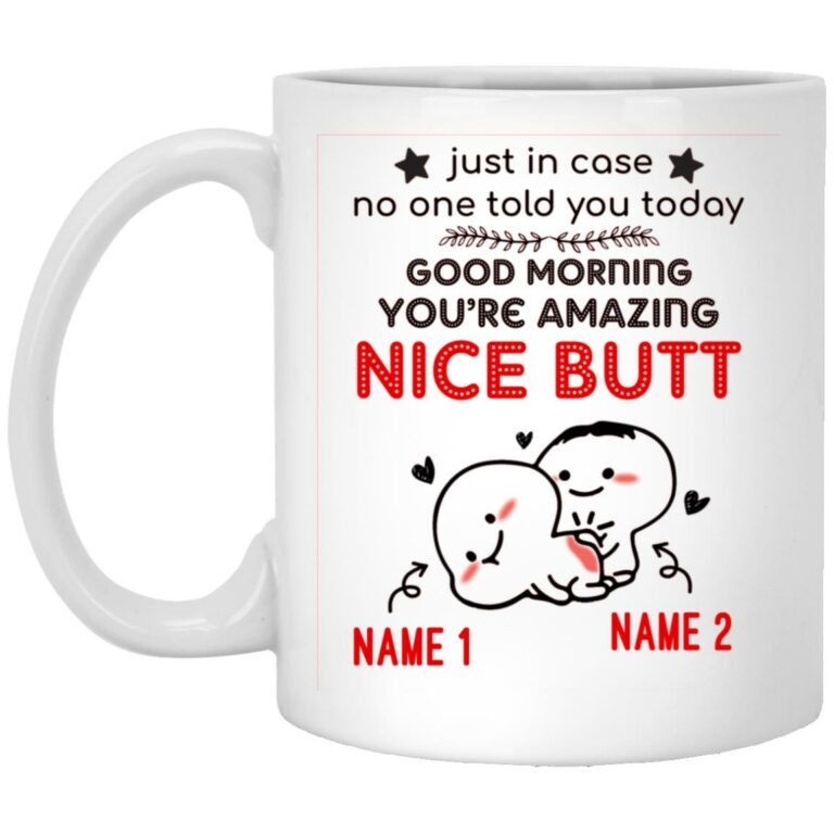 butt mug, White, 11 oz. White Mug
