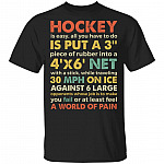 Hockey Is Easy All You Have, Black, Unisex T-Shirt