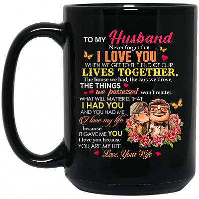 15 oz. Black Mug